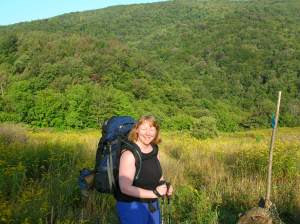 Backpacking doing a very reasonable 13.5 miles in 2 days. I don't have any photos from the epic backpack--you don't stop for pictures when you're doing a 25-mile day!