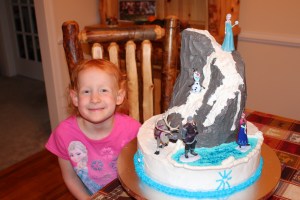 My sweet daughter enjoying the finished product