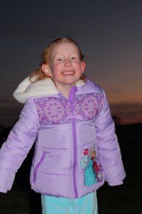 Our oldest daughter AFTER riding the carousel